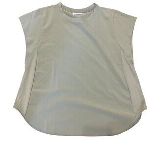 Columbia Women's Medium Tee Light Sage Green Cap Sleeve